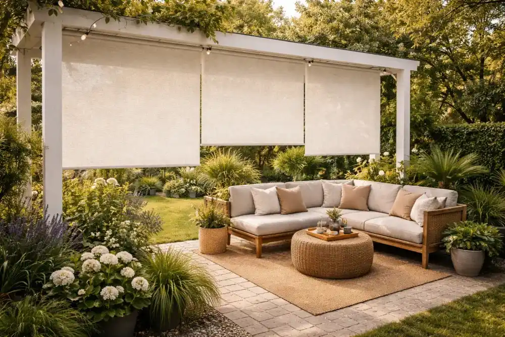 Outdoor-Blinds-installed-at-garden