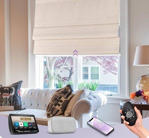Motorized Roman Blinds