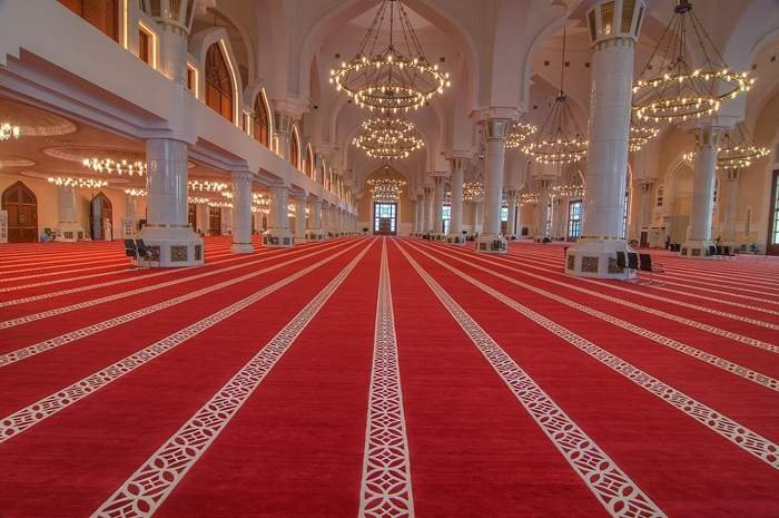Red Color Mosque Carpets in Dubai