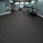 ( Gym Floor Interlocking Mat, Black - 17mm ) ZS