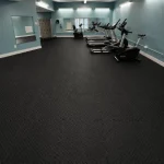 ( Gym Floor Interlocking Mat, Black ) ZS