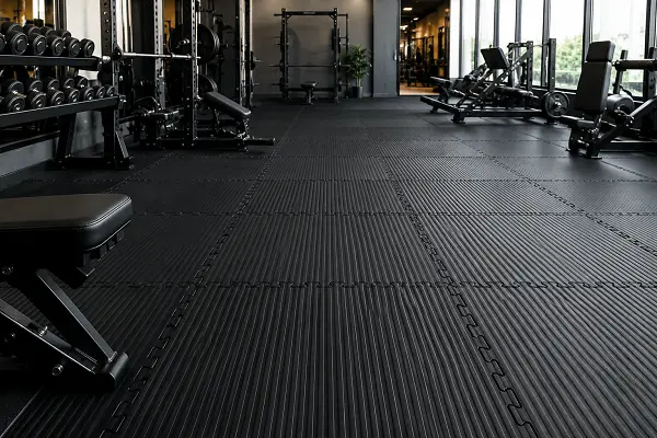 Gym rubber flooring