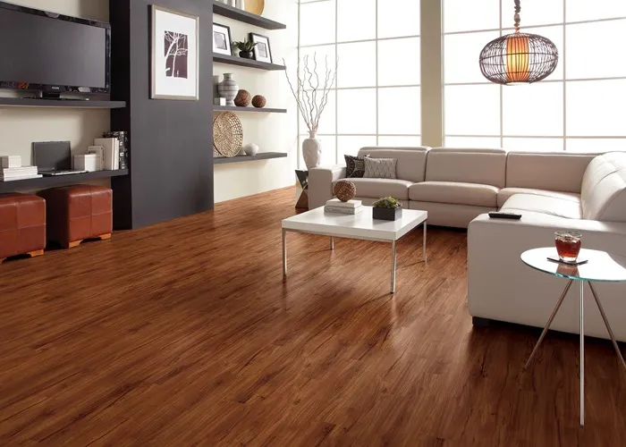 Living room laminate flooring