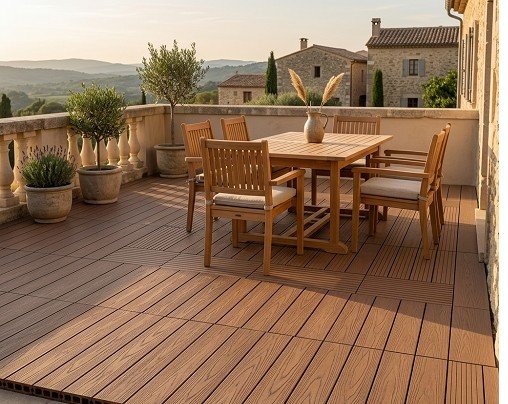 mediterranean style terrace flooring